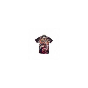 Tricou Barbati, Zamo®, Pray for Paris, Holy Church, cu Imprimeu Religios Vitraliu, Marimea L