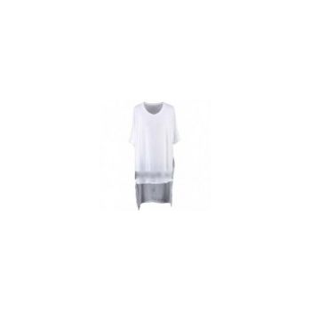 Tricou Barbati, Zamo®, Rick White, Lung, Model Asimetric, Alb, Marimea L