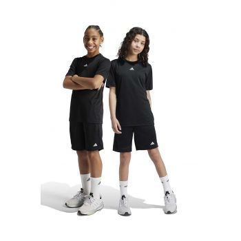 adidas pantaloni scurti copii J TR-ES SH culoarea negru, neted, talie reglabila, IV9578