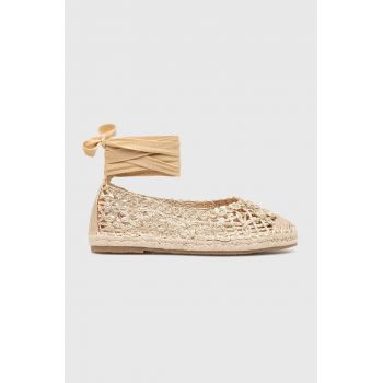 Answear Lab espadrile culoarea auriu