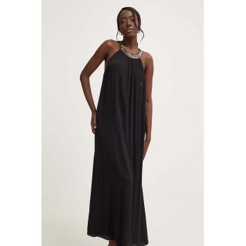 Answear Lab rochie culoarea negru, maxi, evazati