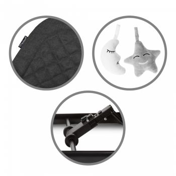 Balansoar pentru copii Kidwell Laro Wooden Black