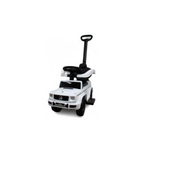 Masinuta copii de impins R-Sport Mercedes G350 AMG Alb, maner parental detasabil, suport pentru picioare, bara de protectie, melodii si claxon, greutate maxima admisa 25 kg