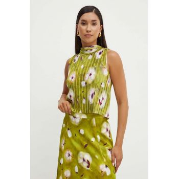 MAX&Co. bluza femei, culoarea verde, modelator, 2426946101200