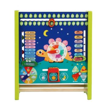 Numaratoare si calendar din Lemn pentru Copii 2 in 1 - Jucarie Educativa Montessori pentru Invatarea Matematicii Timpurii si Numarare