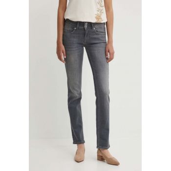 Pepe Jeans jeansi SLIM JEANS LW femei, culoarea albastru marin, PL204729UH7