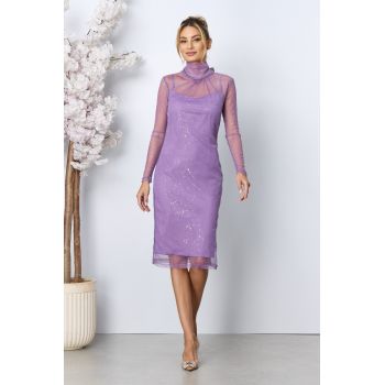 Rochie de ocazie Entella Mov