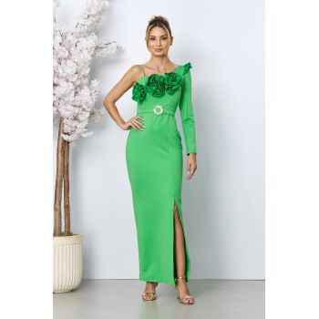 Rochie de ocazie Soledad Verde Deschis