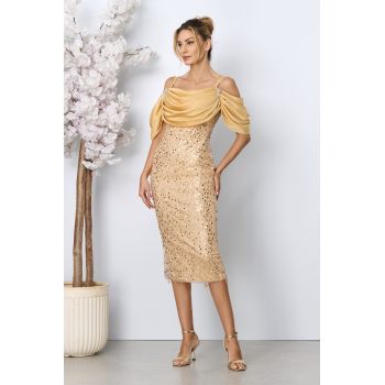 Rochie de ocazie Solle Nude