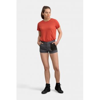 Pantaloni scurti de denim cu buzunar constrastant