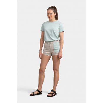 Pantaloni scurti de denim cu buzunar constrastant