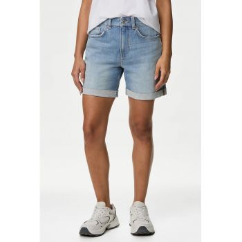 Pantaloni scurti de denim cu talie medie