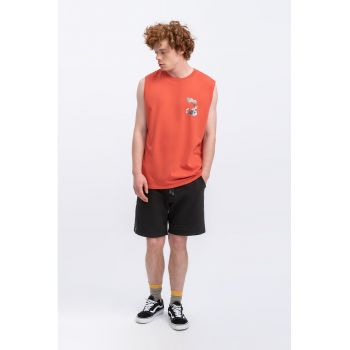 Top unisex cu imprimeu grafic