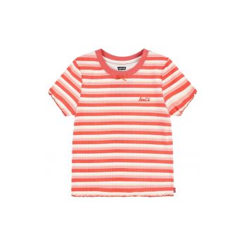 Tricou cu decolteu la baza gatului si logo brodat