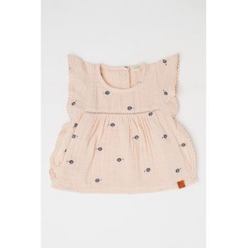 Bluza cu detalii brodate - fara maneci