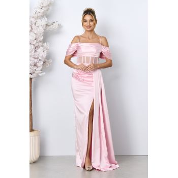 Rochie de ocazie Khalinda Roz