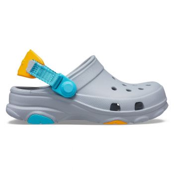 Saboți Crocs Kids' Classic All-Terrain Clog Gri - Light Grey