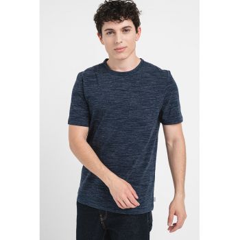 Tricou din amestec de bumbac cu buzunar pe piept
