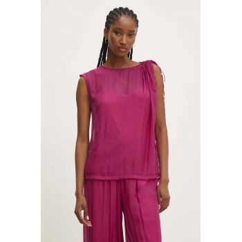 Answear Lab bluza femei, culoarea roz, neted