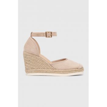 Answear Lab espadrile culoarea bej, toc pana