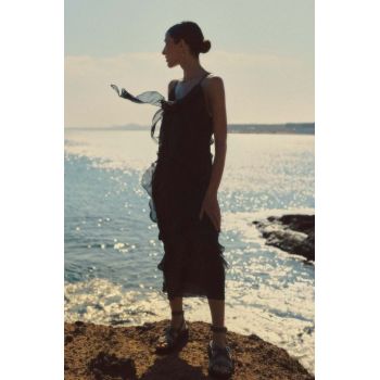 Answear Lab rochie culoarea negru, maxi, drept