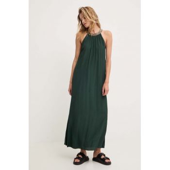Answear Lab rochie culoarea verde, maxi, evazati