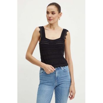 Morgan top MNOA culoarea negru, MNOA