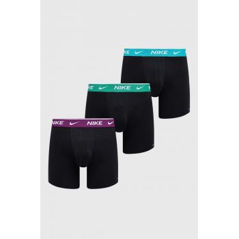 Nike boxeri 3-pack barbati, culoarea negru, KE1007