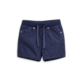 Pantaloni scurti de bumbac cu snur in talie