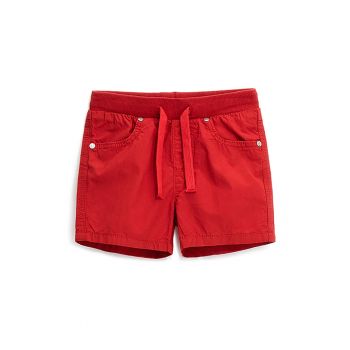 Pantaloni scurti de bumbac cu snur in talie