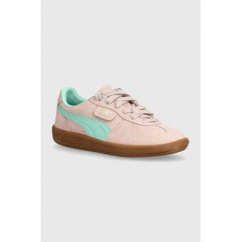 Puma sneakers din piele intoarsă Palermo Cobalt Glaze culoarea roz, 396463