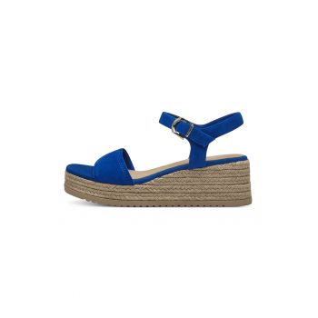 Sandale-espadrile de piele intoarsa