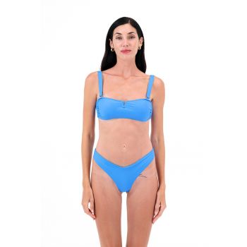 Sutien de baie cu model uni si bretele late