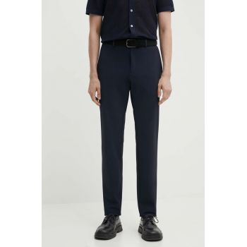 Theory pantaloni barbati, culoarea albastru marin, mulata