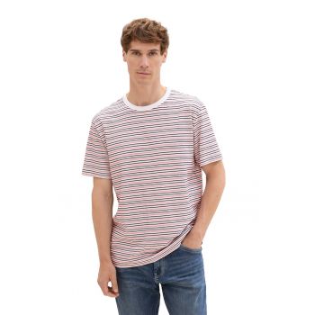 Tricou cu dungi si decolteu la baza gatului