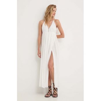 Answear Lab rochie culoarea alb, maxi, evazati