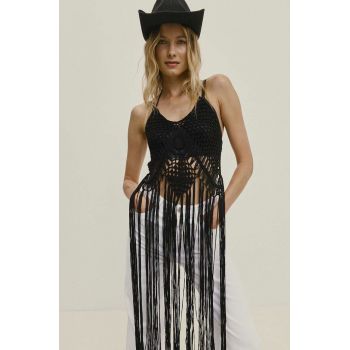 Answear Lab top culoarea negru