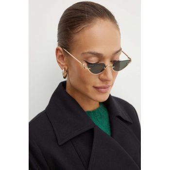Gucci ochelari de soare femei, culoarea negru, GG1603S