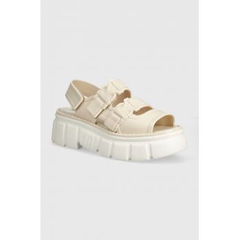 Melissa sandale REBEL SANDAL AD femei, culoarea bej, cu platforma, M 35830 AY856