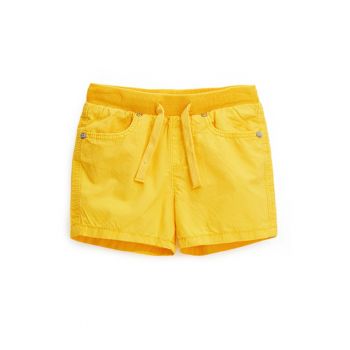 Pantaloni scurti de bumbac cu snur in talie