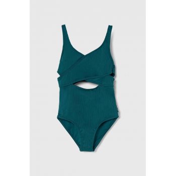 Abercrombie & Fitch costum de baie dintr-o bucată pentru copii culoarea verde
