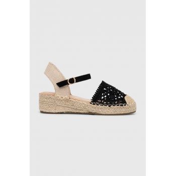 Answear Lab espadrile culoarea negru, toc pana