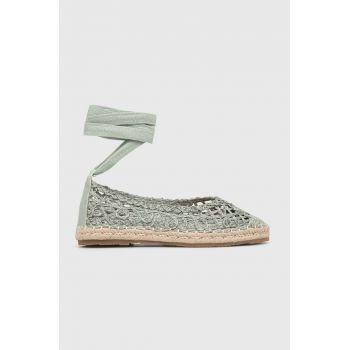 Answear Lab espadrile culoarea turcoaz