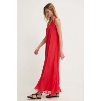 Answear Lab rochie culoarea rosu, maxi, evazati