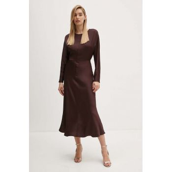 Joop! rochie culoarea maro, midi, drept, 30042881