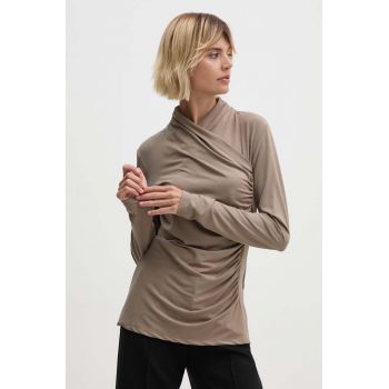 Joseph Ribkoff bluza femei, culoarea bej, neted, 243148