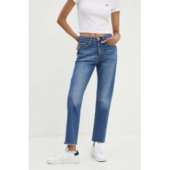 Levi's jeansi 501 CROP femei high waist, 36200 ieftini