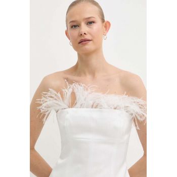 Marella top culoarea alb, neted, 2413161192200