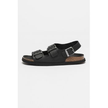Sandale de piele cu design cu catarama Gaston