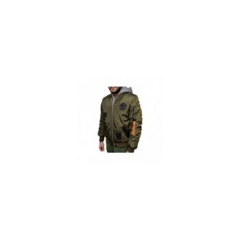 Jacheta Barbati, Zamo®, Nordhausen, Model Aviator, Captuseala cu Gluga, Buzunare Fermoar, Culoare Verde, M